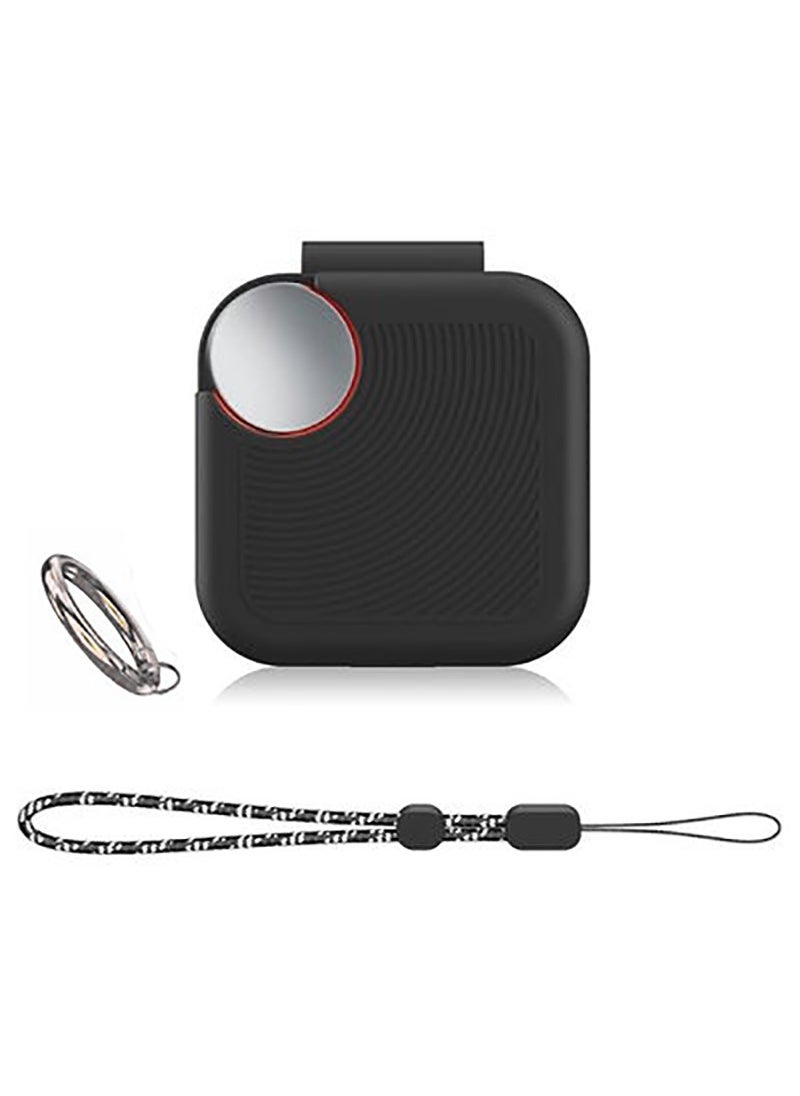 Generic Silicone Protective  Case Cover for Nothing CMF buds with Keychain Cover (Black)  - Image 1