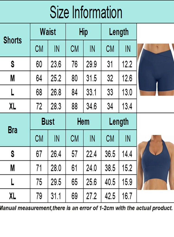 general 2PCS Yoga Set Women Gym Shorts Tracksuit Workout Clothes Hip Lifting Sport Suit Female Sports Bra Fitness Shorts Sportwear  - Image 5