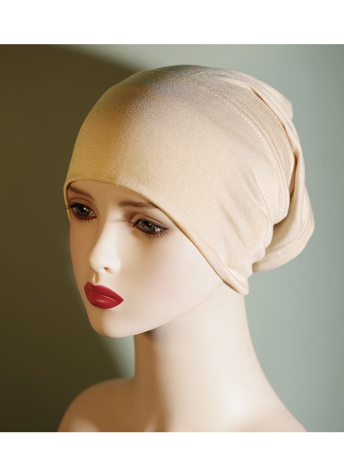 6 PCS Women Hijab Under Cap, Islamic Scarf Hat Cap Bonnet Muslim Inner Under Scarf Hat Hijab Cap
