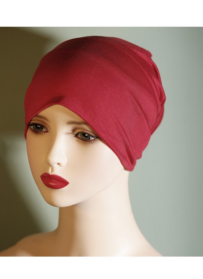6 PCS Women Hijab Under Cap, Islamic Scarf Hat Cap Bonnet Muslim Inner Under Scarf Hat Hijab Cap