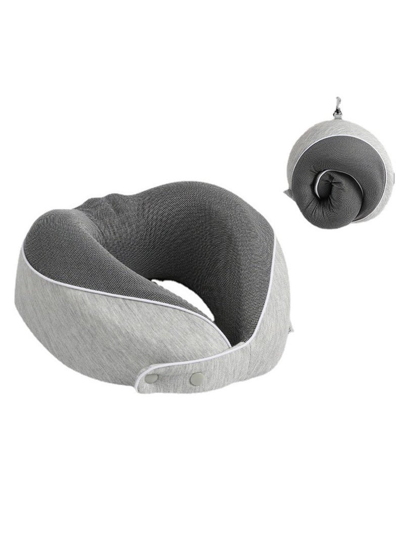 Captaintech Breathable Neck Pillow Memory Foam Comfortable Travel Neck Pillow Travel Pillows for Sleeping Airplane U Shape for Head and Neck Support, Portable Travel Pillow Machine Washable  - Image 1