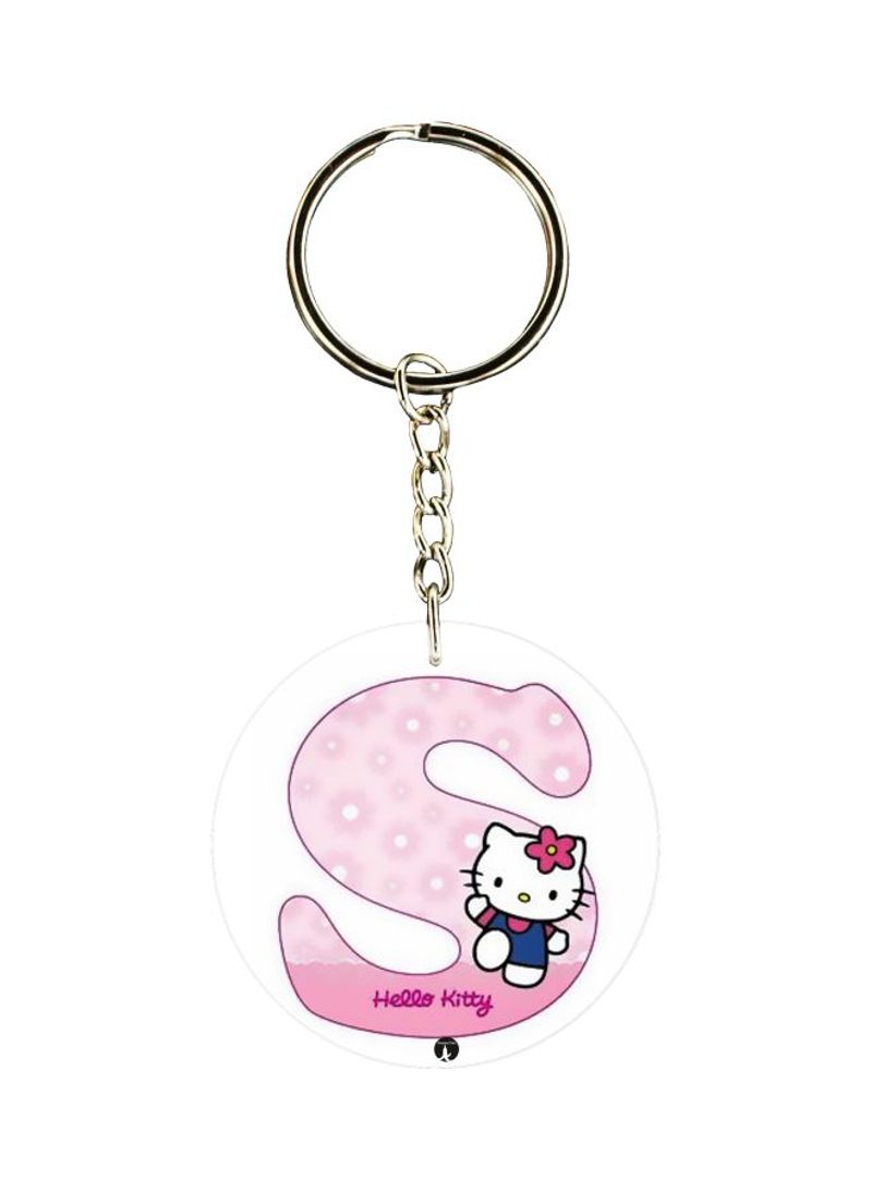 RKN Hello Kitty Letter S Printed Keychain