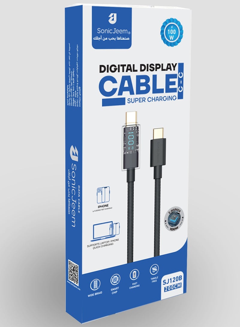 SONIC JEEM Digital Display Cable C - C SJ120B - Image 5