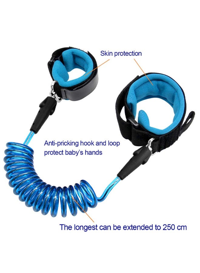 Anti Lost Safety Wrist Link Child Safety Harness Strap Rope Leash Walking Hand Belt Band Wristband(1.5m Blue) - Image 5