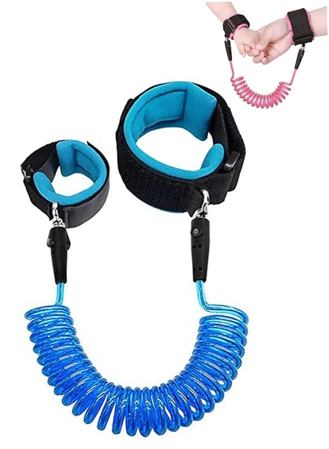 Anti Lost Safety Wrist Link Child Safety Harness Strap Rope Leash Walking Hand Belt Band Wristband(1.5m Blue) - Image 1