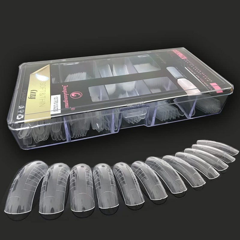 120PCSCase Dual Forms Nail Mold 12 Size With Scale Gift