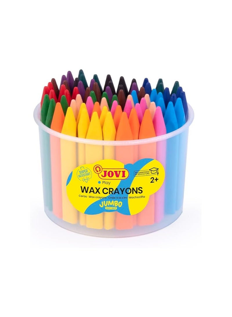 جوفي مجموعة مكونة من 72 قلم تلوين شمع ثلاثي الشمع