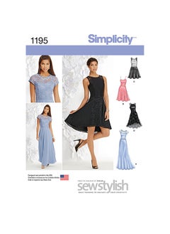 Simplicity 1195 Women'S Evening Special Occasion And Cocktail Dress Sewing Pattern Sizes 12 20  - Image 1