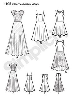 Simplicity 1195 Women'S Evening Special Occasion And Cocktail Dress Sewing Pattern Sizes 12 20  - Image 3