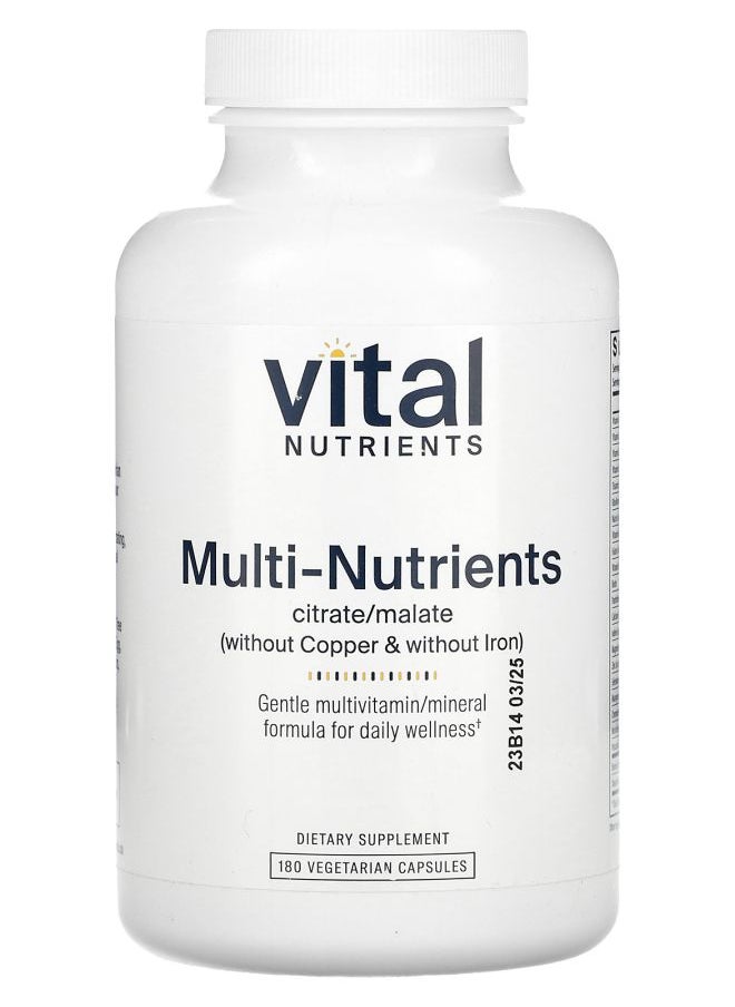 Multi-Nutrients Citrate/Malate (Without Copper & Without Iron) 180 Vegetarian Capsules - pzsku/Z43F5BA8E43547033365DZ/45/_/1728742946/d94f2dd8-04e9-41f7-a864-ee31365b4b63