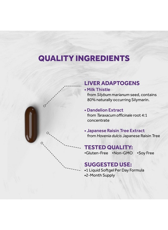 Naturalis Silymarin Milk Thistle 1300Mg Enhanced With B Complex & Amino Acids ; 13 In 1 Liver Cleanse Detox & Repair ; 60 Liver Essential Softgels - Image 4