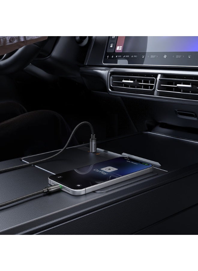 مكدودو كابل USB-C إلى USB-C مع إضاءة LED بقدرة 60 واط للشحن السريع 1 متر من ماكدودو – كابل تايب سي بتقنية PD متوافق مع أجهزة أندرويد وسامسونج والتابلت واللابتوب – أسود - Image 4