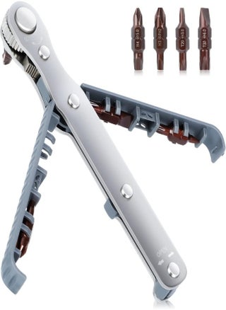 1/4 inch drive high torque offset reversible mini ratchet screwdriver set, 90 degree offset screwdriver right angle phillips magnetic screwdriver, 4 multi-purpose drill bits for tight spaces - pzsku/Z43F5D67C4FC7B8893204Z/45/_/1719585885/77ee4e70-8291-408c-b57e-f4a2385231a0