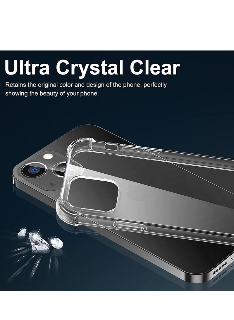 Denx Clear Case Cover For iPhone 15, Shockproof, flexible TPU, Bumper Cover Transparent Anti scratch TPU, Full Camera Protection, Designed For iPhone 15 - Image 2