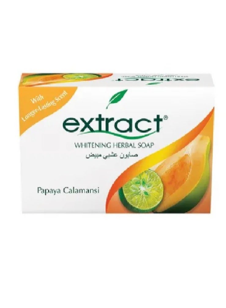 Extract Herbal Whitening Soap With Papaya Extract - 90gm