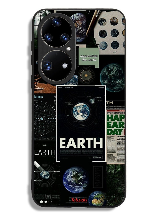 Tolwak Huawei P50 Pro Protective Case Cover Earth - Image 2