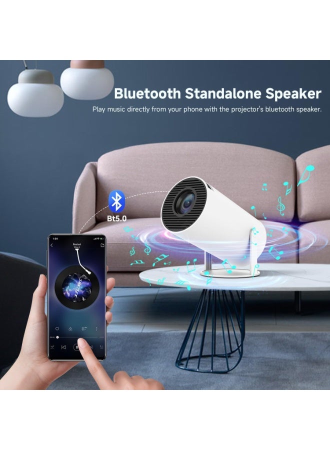 Mini 4K Projector, Portable Android 11 Projector, 1080P Full HD, WiFi 6, Bluetooth 5.0, 130-Inch Display, Pre-installed Netflix & Prime Video - Image 3