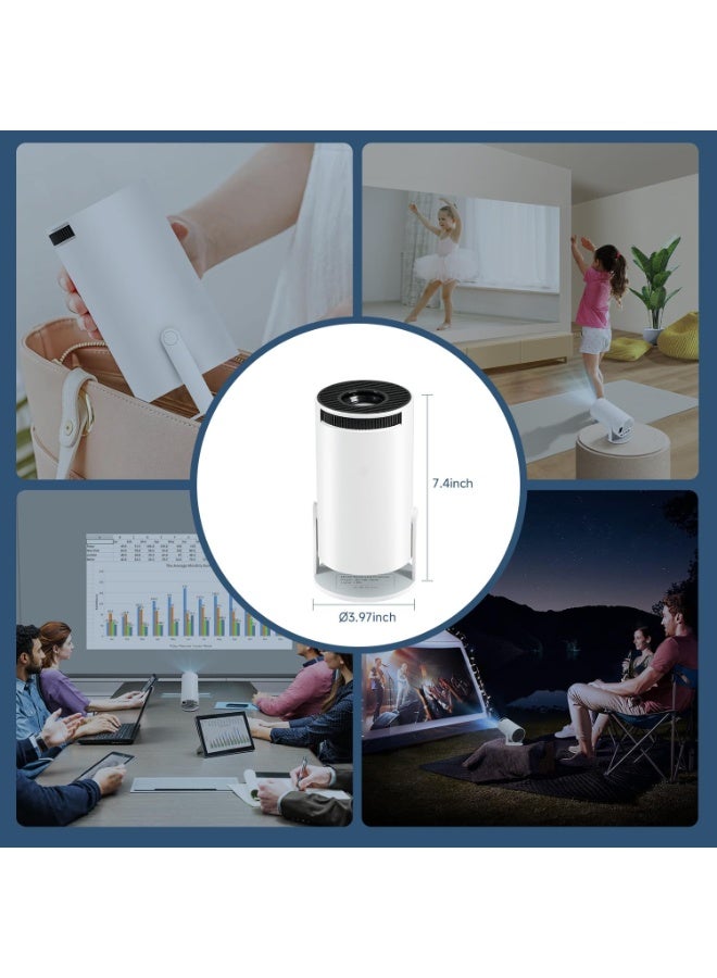 Mini 4K Projector, Portable Android 11 Projector, 1080P Full HD, WiFi 6, Bluetooth 5.0, 130-Inch Display, Pre-installed Netflix & Prime Video - Image 2