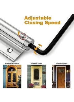 TERXA TERXA Spring Door Closer for ResidentialCommercial Purposes Light Weight Door Closer Draft Stopper for Safety Purpose Soft Closing Door Hardware Pack of 1Multicolor  - Image 5