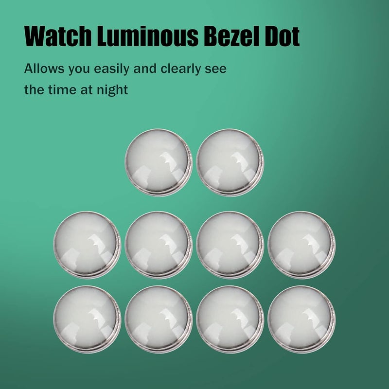 klarako 10Pcs Luminous Beads For Watch, Luminous Bezel Dot Watch Dial Green Luminous Dot Watch Parts Accessory For Watch Diy Gifts Decoration - Image 3