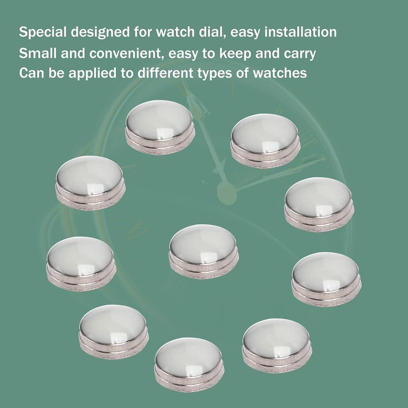 klarako 10Pcs Luminous Beads For Watch, Luminous Bezel Dot Watch Dial Green Luminous Dot Watch Parts Accessory For Watch Diy Gifts Decoration - Image 4