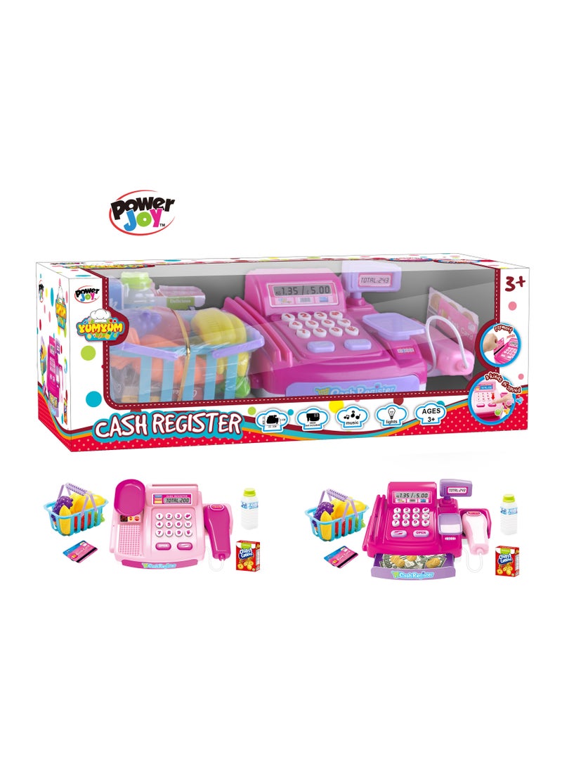 Power Joy Yumyum Cash Register, Assorted 1 Piece (Style & Color May Vary) Battery Operated | Pretend Play | Role Play | Supermarket Shop Play | Cash Playset | Gift for Kids - Image 3