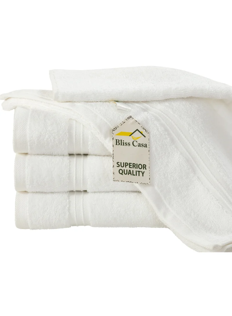 Bliss Casa Bliss Casa 4-Piece 100% Combed Cotton Hand Towels - 550 GSM Quick Dry Highly Absorbent Hand Towel Set - Thick Soft Hotel Quality Towels for Hand And Spa 16x28 Inch