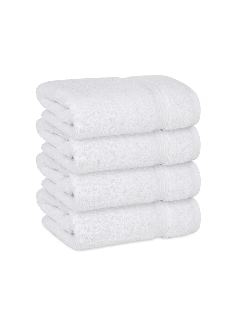 Bliss Casa Bliss Casa 4-Piece 100% Combed Cotton Hand Towels - 550 GSM Quick Dry Highly Absorbent Hand Towel Set - Thick Soft Hotel Quality Towels for Hand And Spa 16x28 Inch