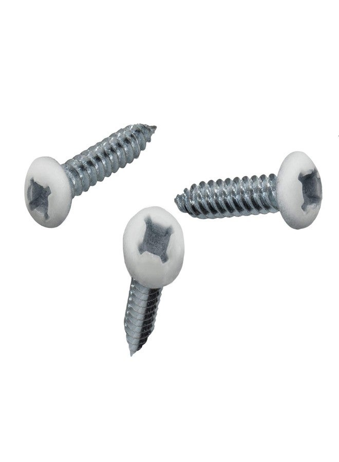 RecPro 8x1 Pan Head Metal RV Screws | Polar White | Multi-Pack | RV Interior Screws | Factory Finished Looked | (100) - Image 1