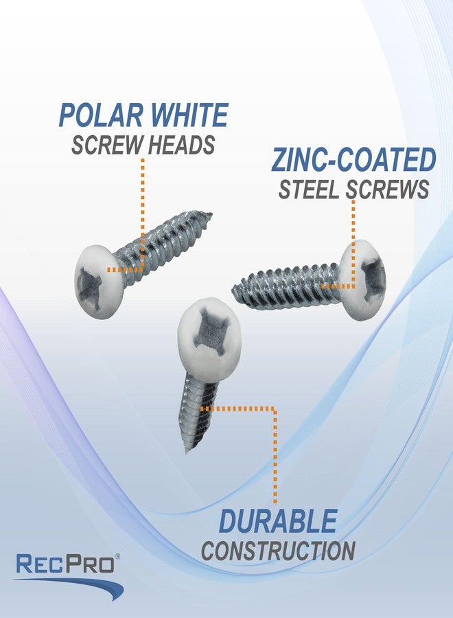 RecPro 8x1 Pan Head Metal RV Screws | Polar White | Multi-Pack | RV Interior Screws | Factory Finished Looked | (100) - Image 5