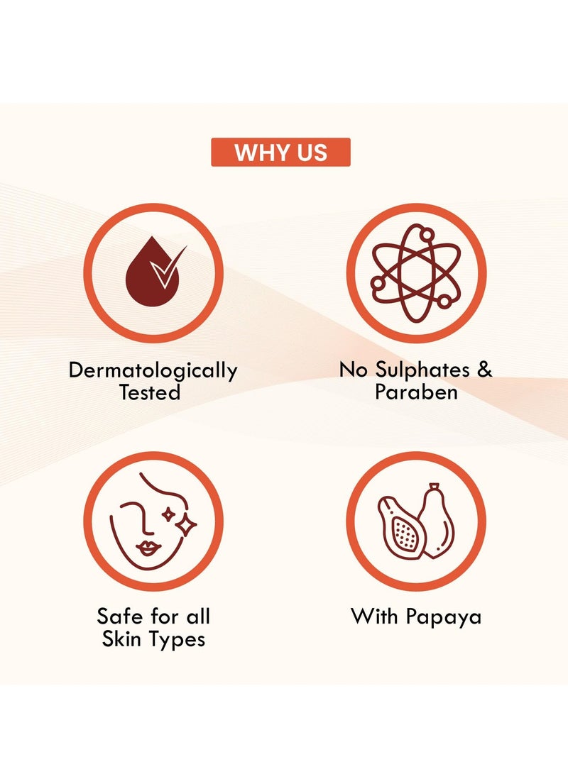 Kozicare Kojic Acid Face Wash and Glutathione Face Wash Papaya Face Wash Acne Wash for Glowing Skin Face Wash for Women & Men - Pack of 2 (100 Ml Each) - Image 5