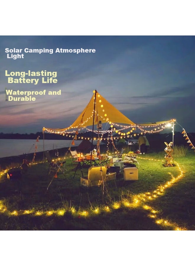 MOTIE Motei Led String Lights, Outdoor Camping Lights, Solar-powered Flashing Lights, Star Lights, Christmas Tent Decorative Lights  - Image 1