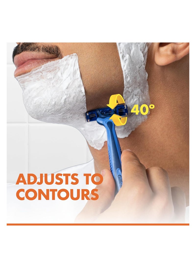 ماكينة حلاقة للاستخدام مرة واحدة للرجال بلو 3 كمفورت من جيليت، 12 قطعة - Image 5