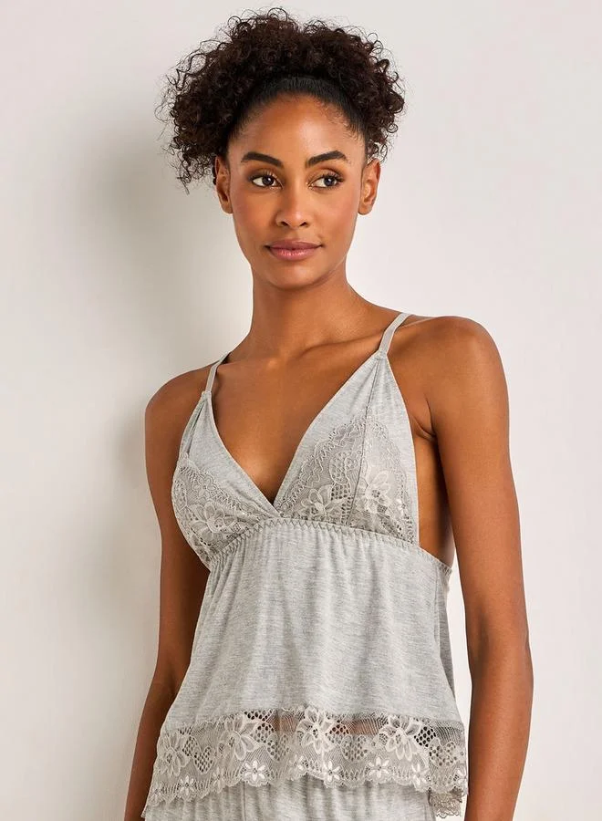 سبلاش فيڤ Pyjama Set Spaghetti Strap Top and Trousers