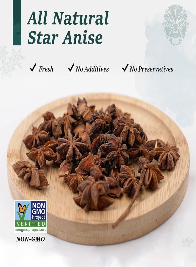 Soeos Star Anise Seeds 6oz (170g), Non-GMO Verified, Great for Baking and Tea, Anis Estrella, Whole Chinese Star Anise Pods, Dried Anise Star Spice - Image 3