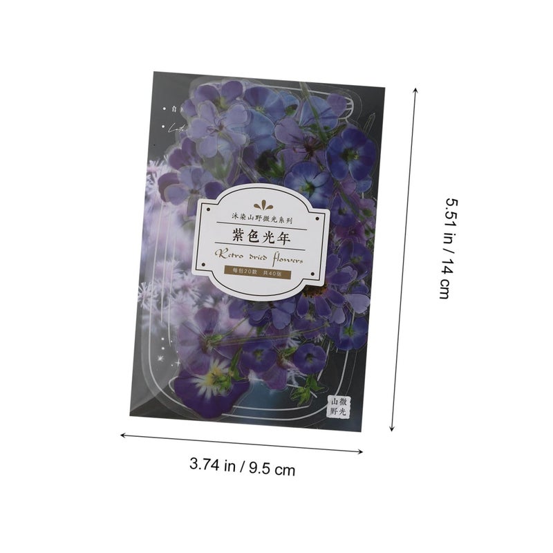 Floral Sticker Set 160 Pcs DIY Plant Decals for Journaling Scrapbooking Crafting - Image 3