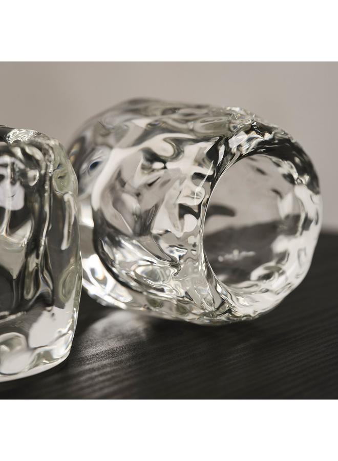 Zaboon Tealight Holder, Clear Glass, 8 Cm - Image 4