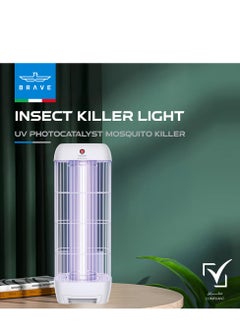 Brave High Power Mosquito Killer Lamp & Fly Trap, Smart Pest Control Device for Indoor & Outdoor Use, Effective in Killing Flying Insects, 15W Power & 1800V Electric Strike, Mosquito Fly Trap, 100% Original Insect Killer Device, High Power UV Mosquito Trap, Perfect for Home, Patio, Garden, Kitchen, Office, Camping, Durable Design, 24/7 Protection (White)  - Image 3