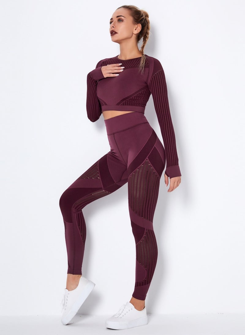 EBMINI New Pilates Yoga Training Fitness Clothing Set - Image 2