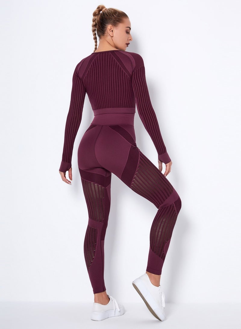 EBMINI New Pilates Yoga Training Fitness Clothing Set - Image 3