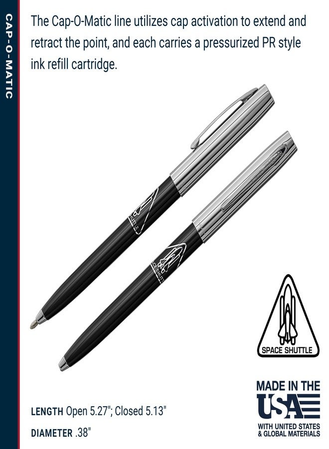 Fisher Space Pen Cap-O-Matic Space Pen, Space Shuttle Imprint, Ballpoint, Black Ink - Image 5