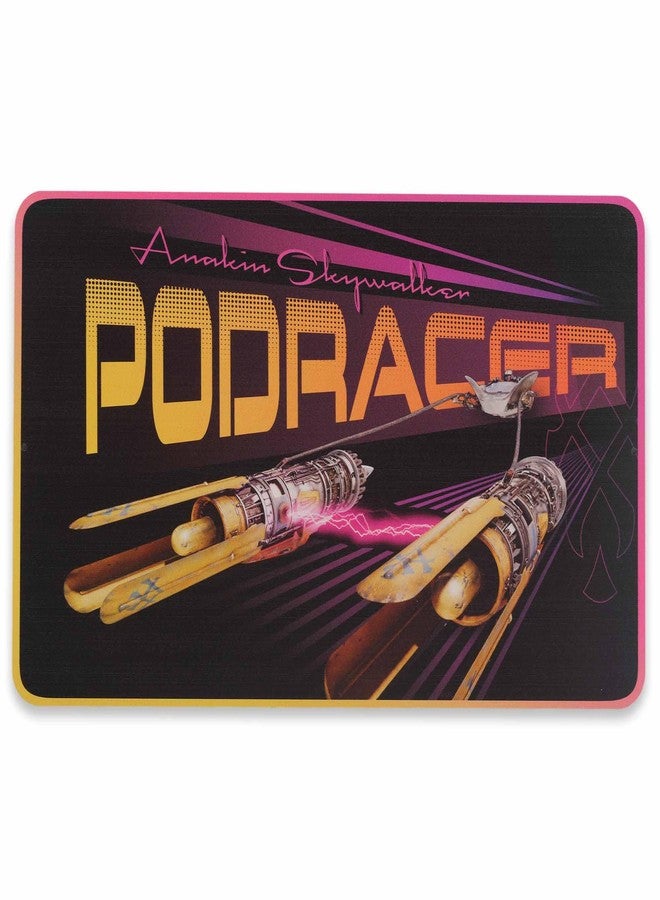 أوبن رود براندز ديكور جداري معدني من أوبن رود براندز، مستوحى من مركبة سباق المركبات الفضائية من سلسلة ديزني ستار وورز - لوحة جدارية ديناميكية من ستار وورز للجراج أو المتجر أو غرفة الألعاب - Image 1