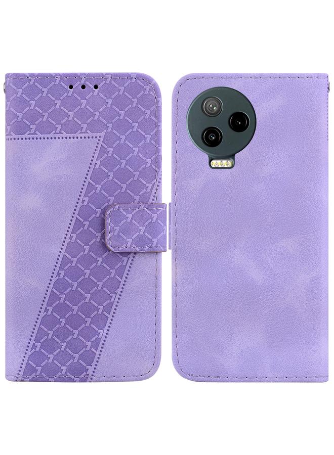 اس-توب جراب لهاتف Infinix Note 12 Pro 4G/Note 12 2023 جراب هاتف جلدي منقوش على شكل سبعة - Image 1