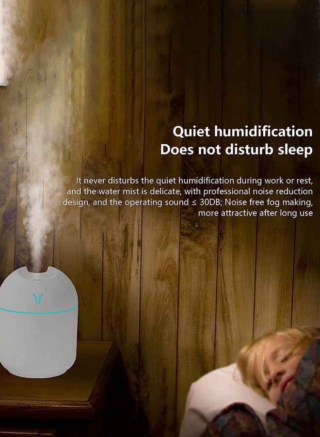 Mini Air Humidifier Car Diffuser for Essential Oils Scent Air Purifier with 7 Color Night Light and 2 Mist Modes Portable Air Freshener for Car Home Room Office  - Image 2