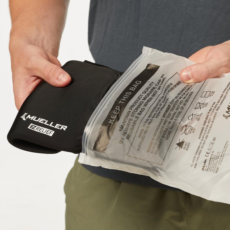 MUELLER Sports Medicine EZ Relief Migraine Cap, Ice Pack for Injuries and Pain Relief, Hot & Cold Therapy, Black - Image 5