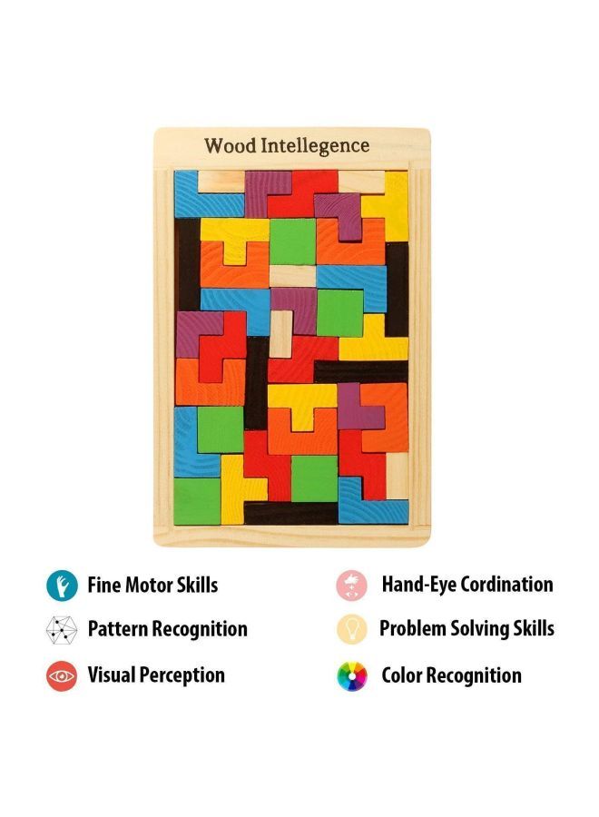 لعبة تركيب الصور المقطعة الخشبية مكونة من 40 قطعة - Image 3