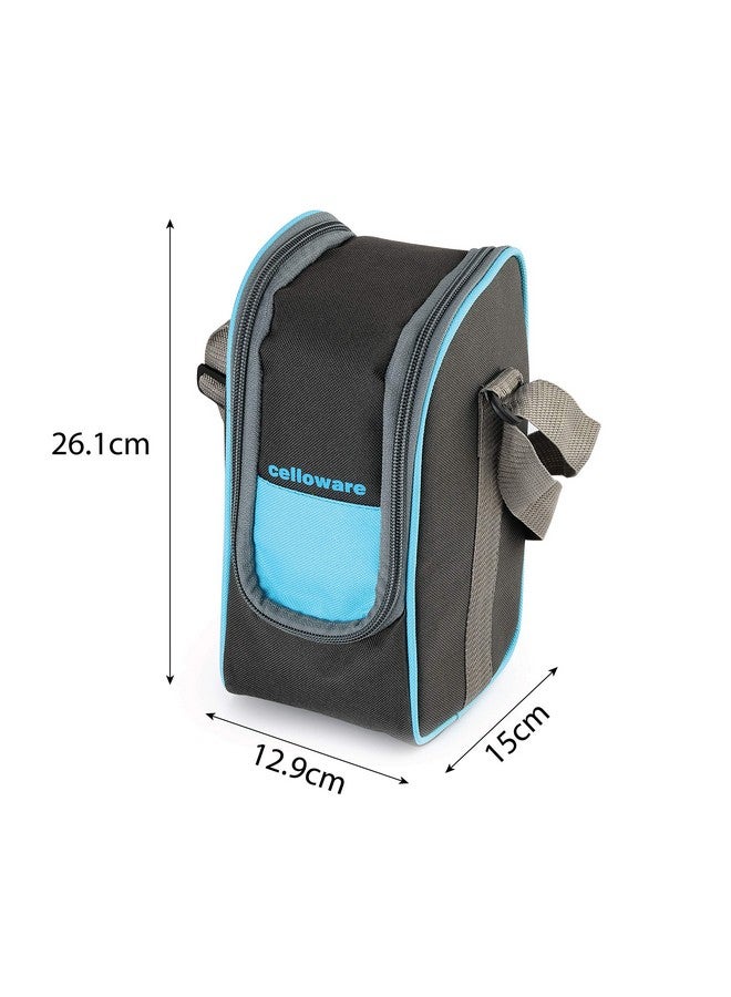 Cello CELLO Steelox Stainless Steel Lunch Box Set of 4 with Bag (Capacities - 225ml, 375ml x 2, 550ml), Blue | Tiffin Box with Jacket | Leakproof | Easy to Carry | Ideal for Office, School, College  - Image 3
