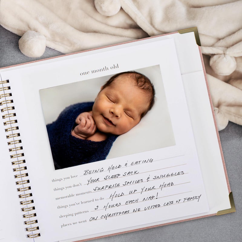 ZICOTO Keepsake Baby Memory Book for Boys and Girls â€“ Timeless First 5 Year Baby Book â€“ Neutral Journal Scrapbook or Photo Album - Record a Milestone for Every Event from Birth to Age 5 - Image 2