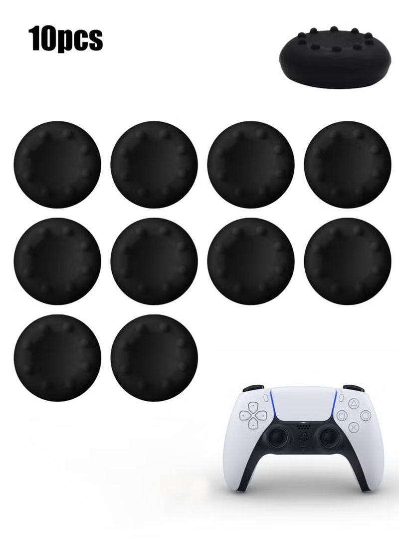 10 قطع أغطية عصا التحكم PS5 / PS4 ، مقابض الإبهام غير القابلة للانزلاق لوحدة التحكم