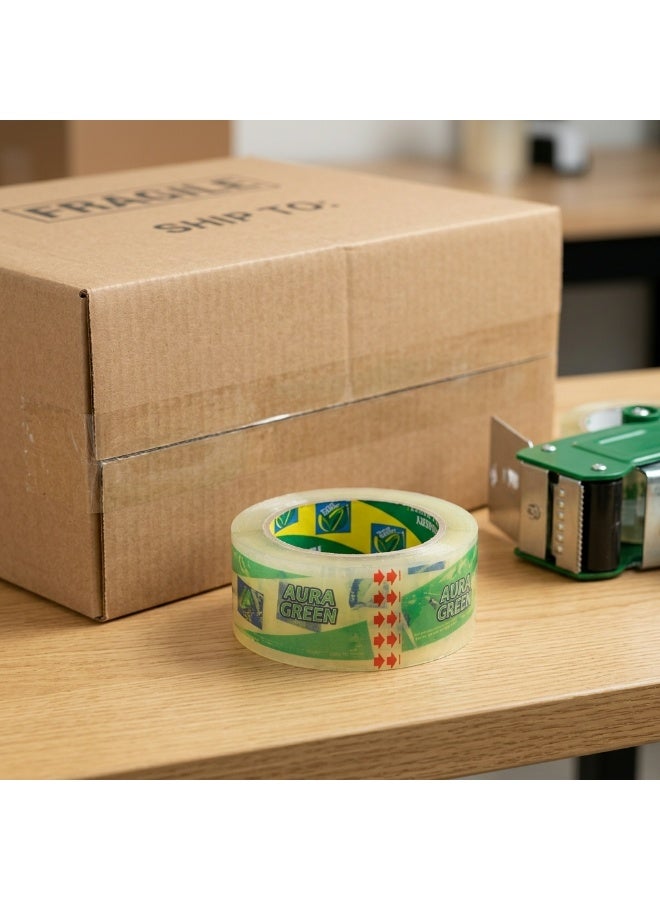 Golden tape High-Performance Packaging Tape For Shipping, Moving, Office, Carton Sealing , Clear, 100 meters - Image 2